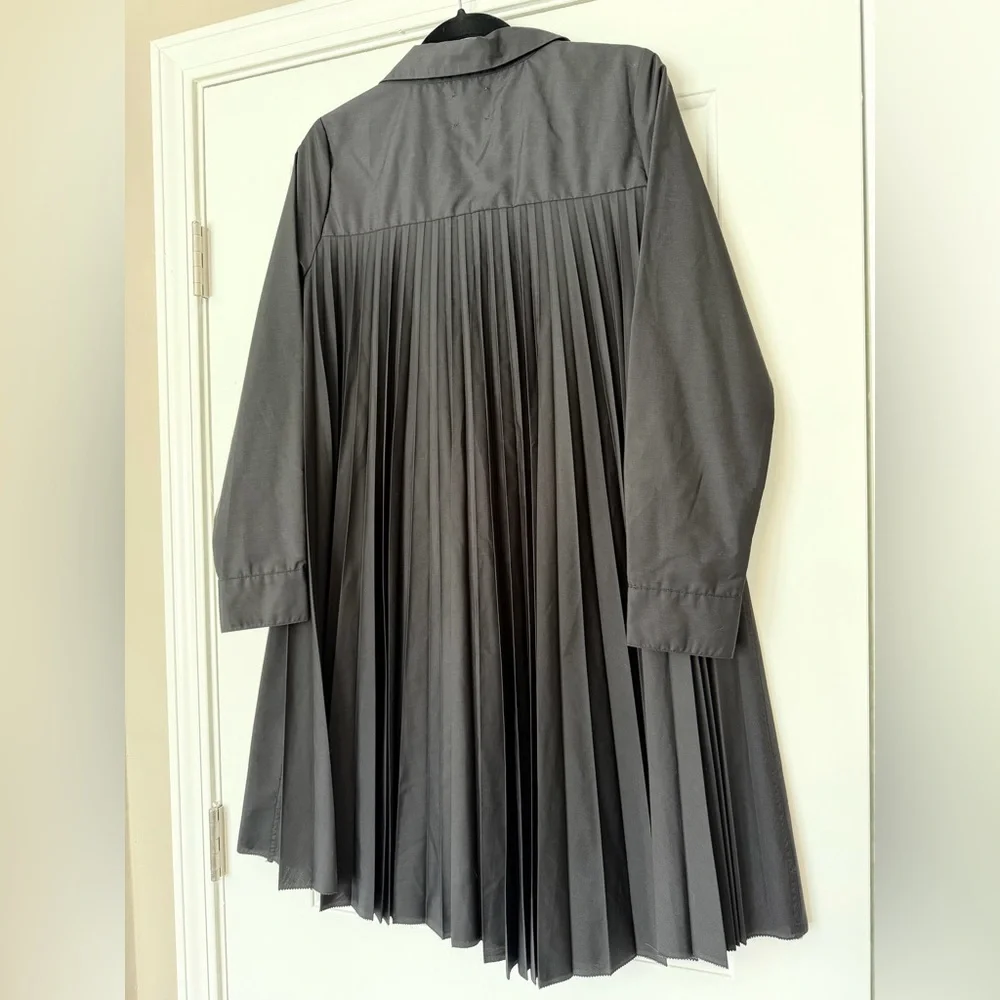 NWT Anthropologie - Sundays pleated back cotton A-Line “mullet” dress - Picture 9 of 14